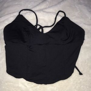Black crop top